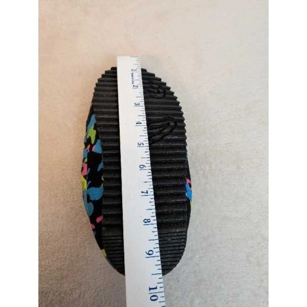 Champion Kids Slippers Blue Camo C Logo Pink Pull Tab Shoes Size 5Y